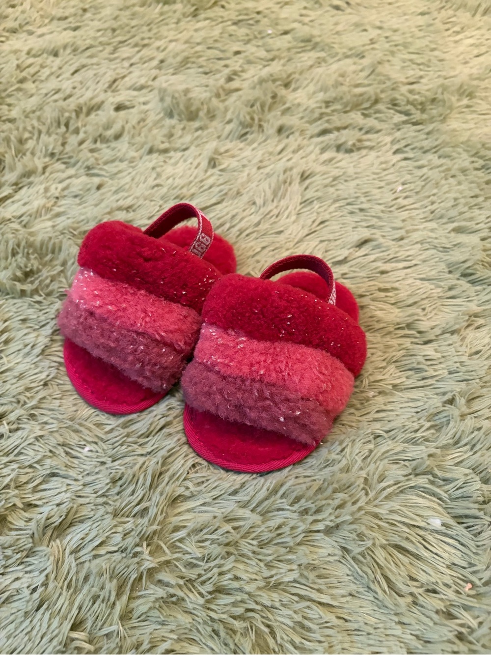 UGG Toddler 4/5 Fuzzy Slide Sandals